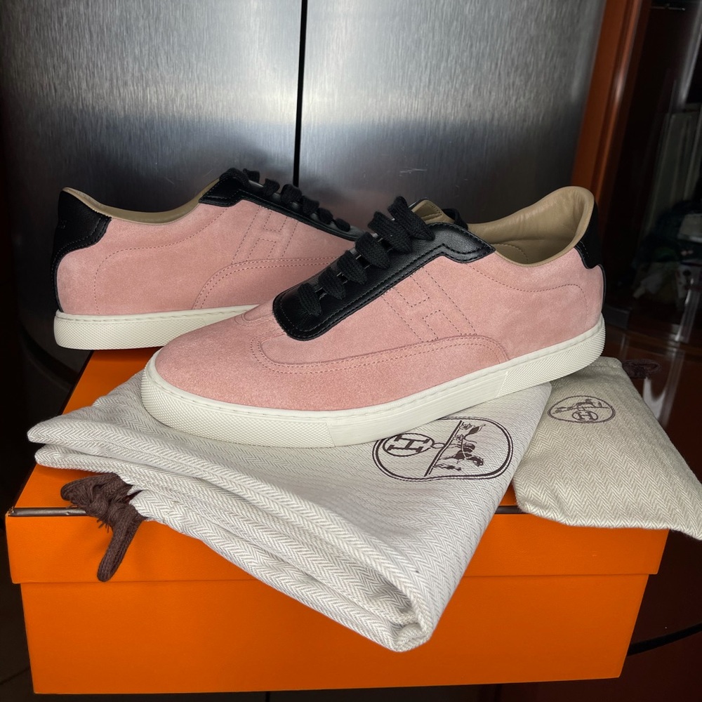 NWT Hermès Velvet Calfskin Sneaker